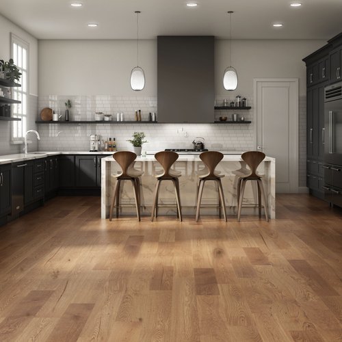 Beautifully crafted kitchen flooring installations by Locust Trading Company across North Carolina and Northwest Georgia.