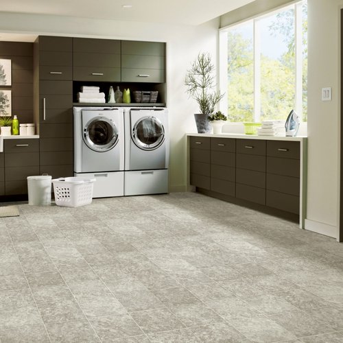 bathroom and laundry room flooring projects by Locust Trading Company across North Carolina and Northwest Georgia.